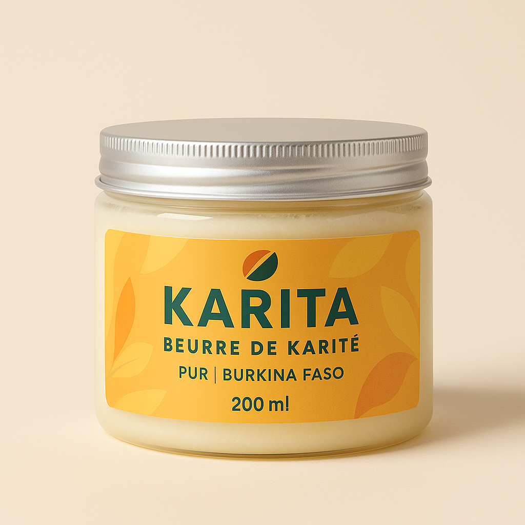 un pot de beurre de karite